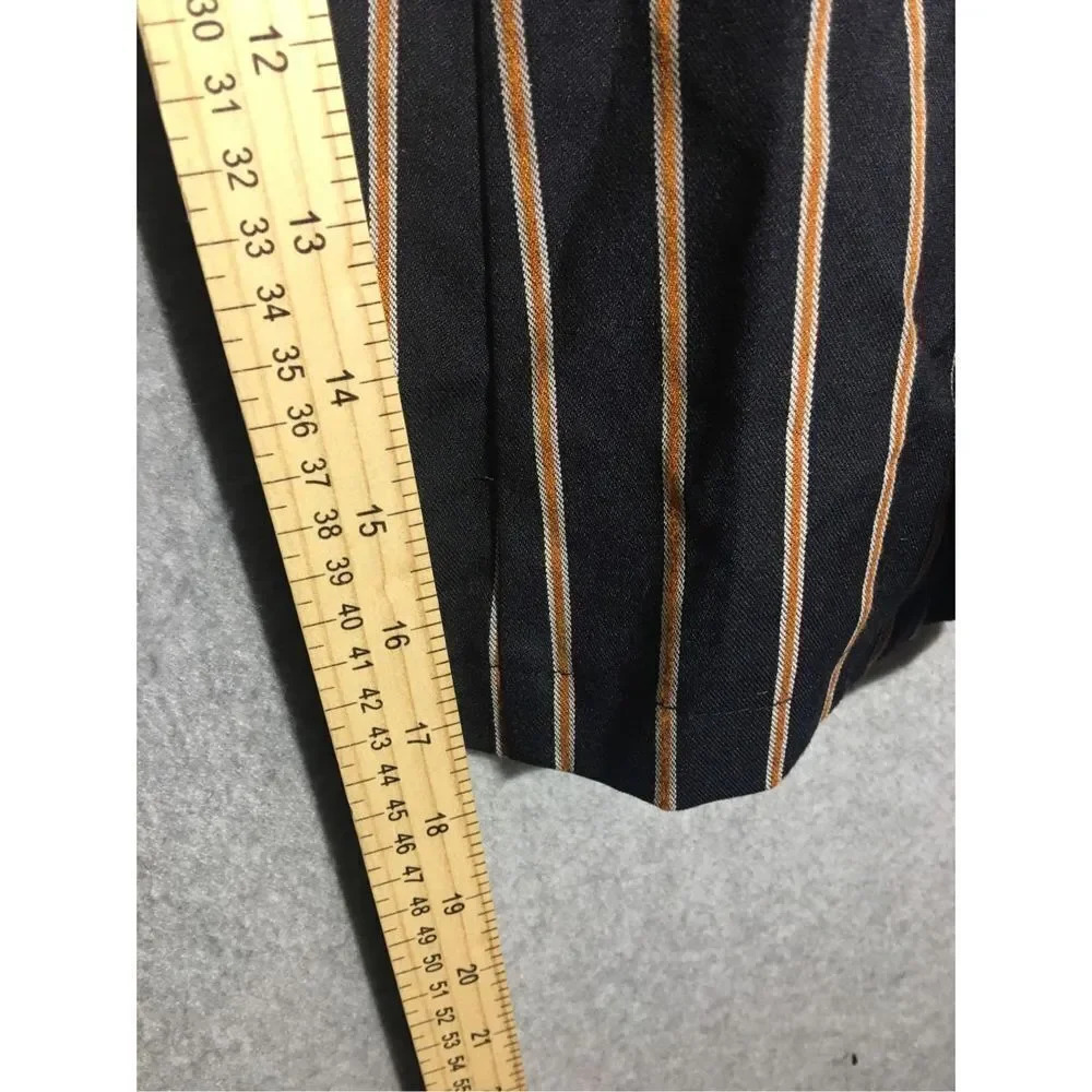 Womens NWT Charlotte Russe Blazer Jacket Navy Blue Striped Business Work Career - Picture 5 of 6